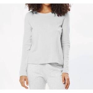 NEW UNDER THE CANOPY organic long sleeve tee in light gray